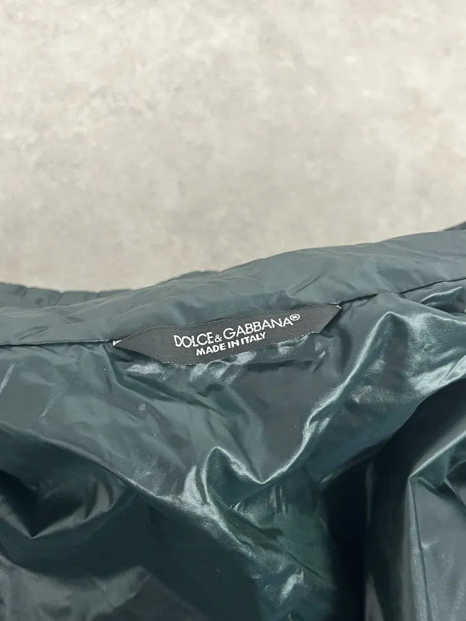 2010s Dolce & Gabbana Avant-Garde Dark Green Puffer Jacket ahGhLjB 10