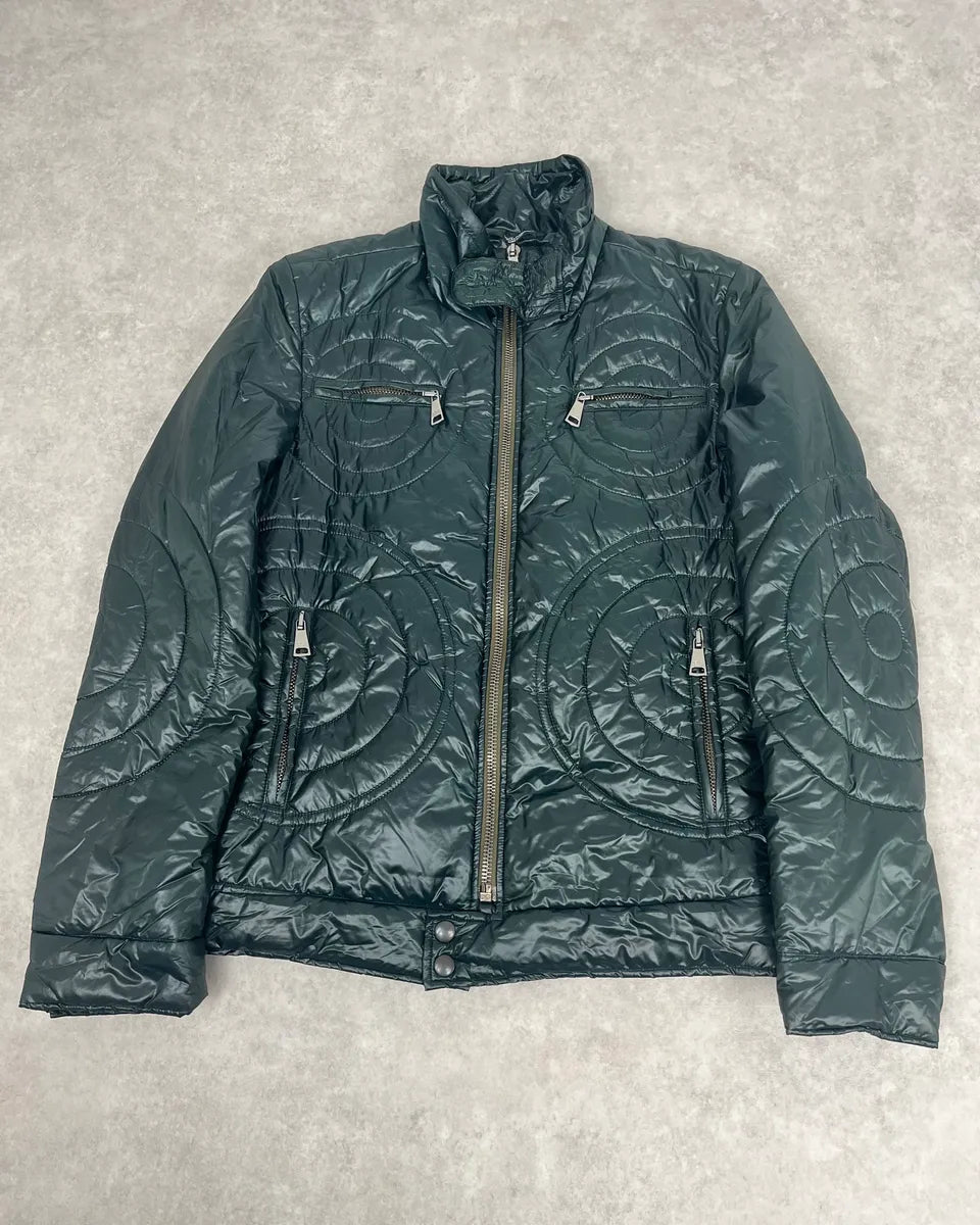 2010s Dolce & Gabbana Avant-Garde Dark Green Puffer Jacket ahGhLjB 2