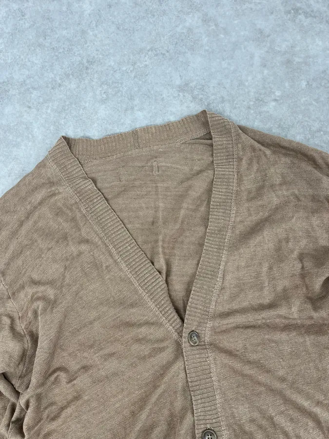2010s Dolce & Gabbana Beige Minimalist Cardigan Sweater qYiOSvy 4