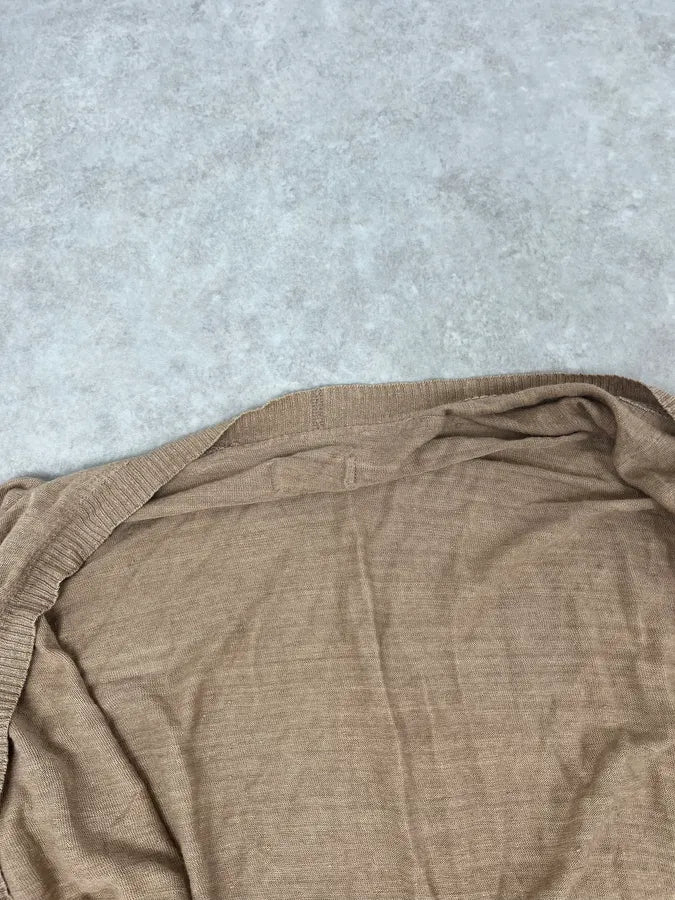 2010s Dolce & Gabbana Beige Minimalist Cardigan Sweater qYiOSvy 7