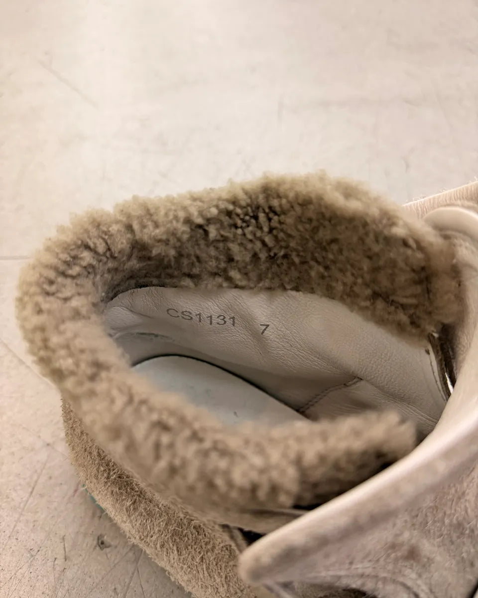 2010s Dolce & Gabbana Beige Suede Leather Mid Scratch Sneakers gUnJRRW 8