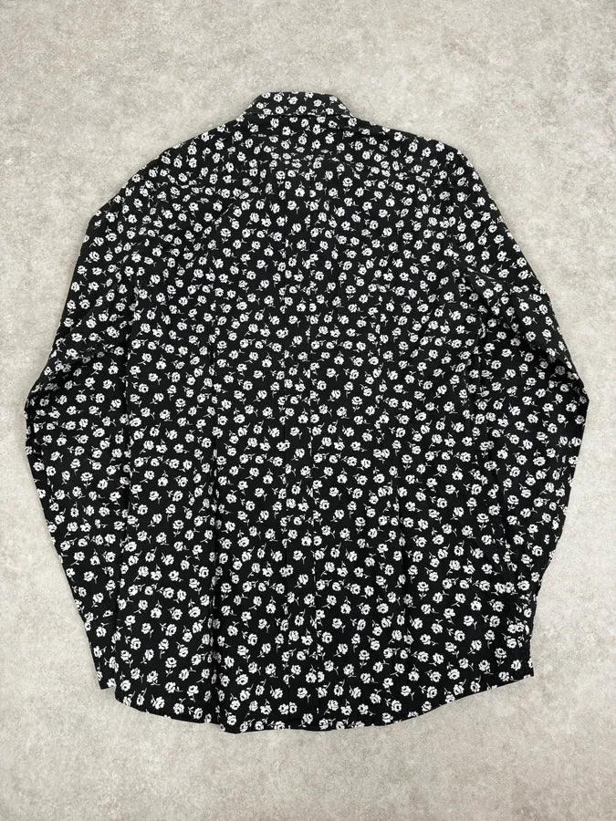 2010s Dolce & Gabbana Black & White Floral Premium Shirt qiPGuqb 3