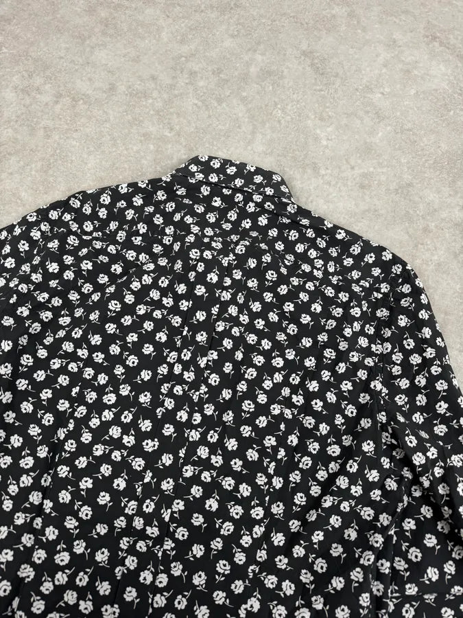 2010s Dolce & Gabbana Black & White Floral Premium Shirt qiPGuqb 5