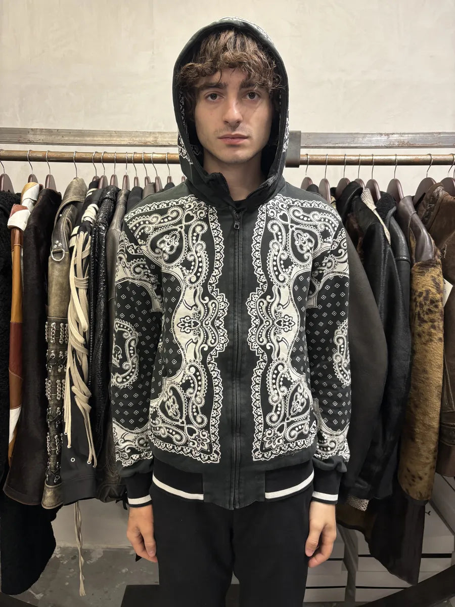 2010s Dolce & Gabbana Black & White Presley Hooded Sweatshirt simZvBm 2