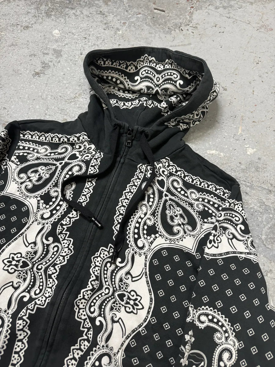 2010s Dolce & Gabbana Black & White Presley Hooded Sweatshirt simZvBm 5