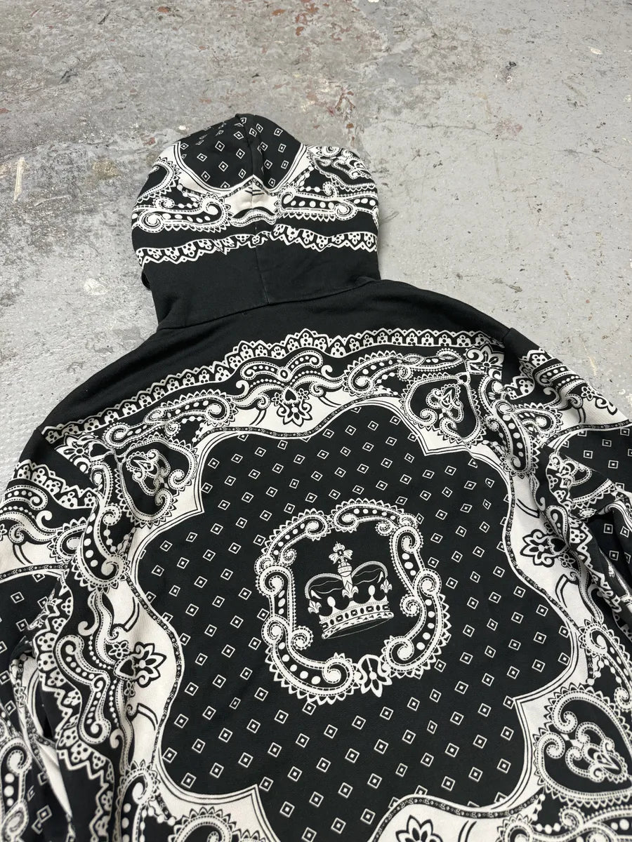 2010s Dolce & Gabbana Black & White Presley Hooded Sweatshirt simZvBm 7
