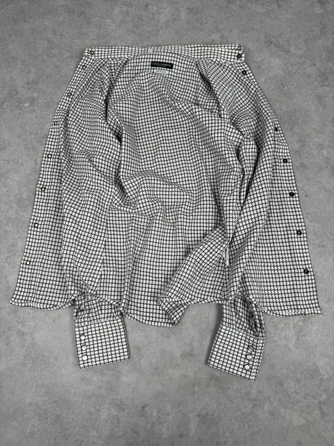 2010s Dolce & Gabbana Black & White Sicilian Premium Shirt ZeITbTS 6
