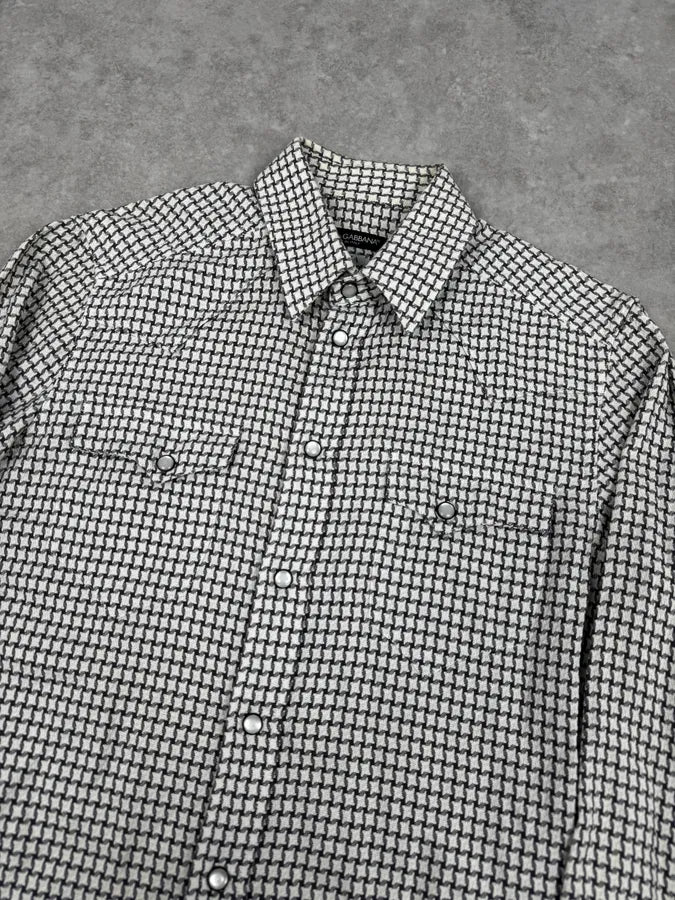 2010s Dolce & Gabbana Black & White Sicilian Premium Shirt ZeITbTS 4