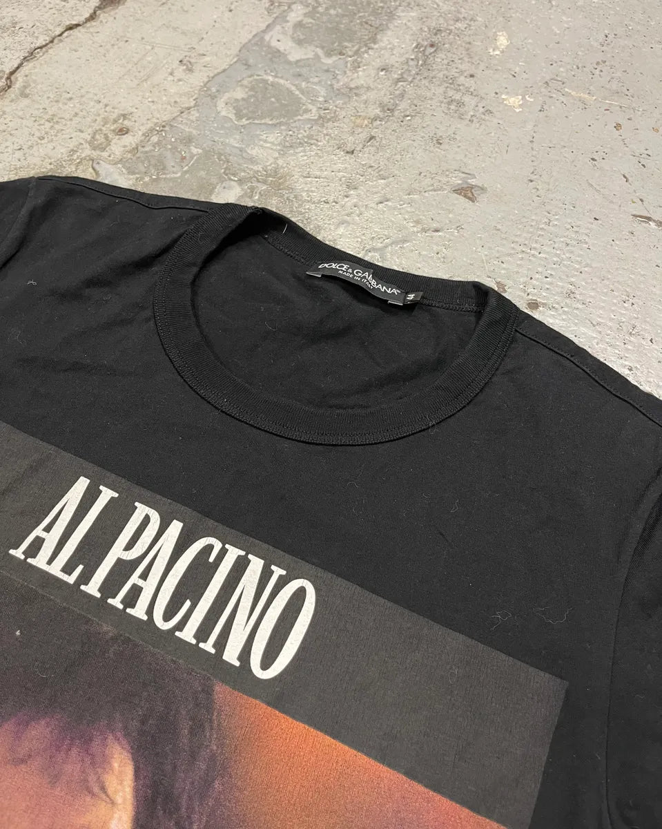 2010s Dolce & Gabbana Black Al Pacino Graphic T-Shirt UwfayKq 3