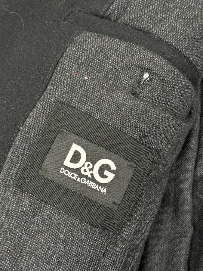 AW2006 Dolce & Gabbana Black Classy Buttoned Wool Jacket DEGejsX 8