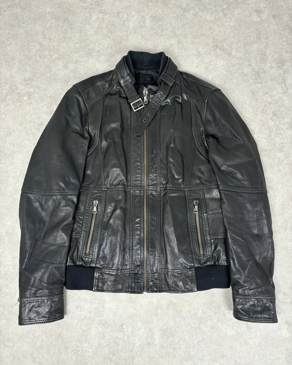 2010s Dolce & Gabbana Black Classy Leather Jacket UecsGhs 0