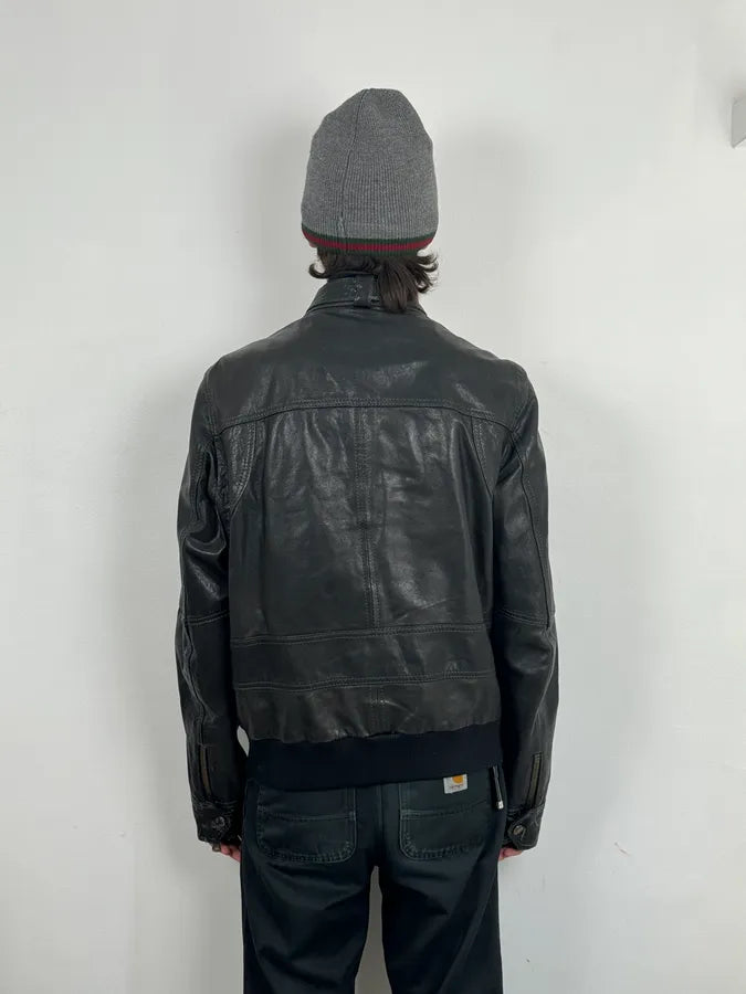 2010s Dolce & Gabbana Black Classy Leather Jacket UecsGhs 2