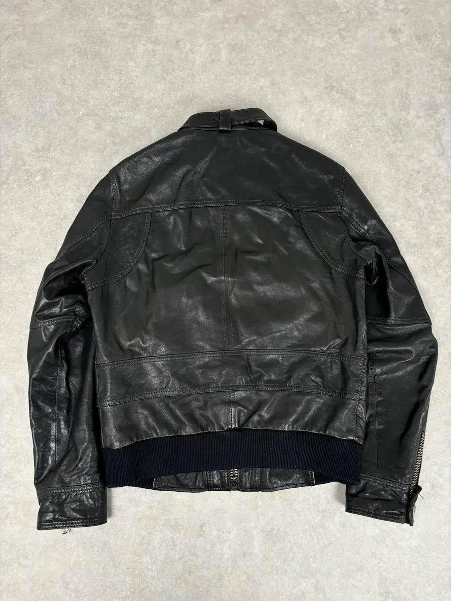 2010s Dolce & Gabbana Black Classy Leather Jacket UecsGhs 4