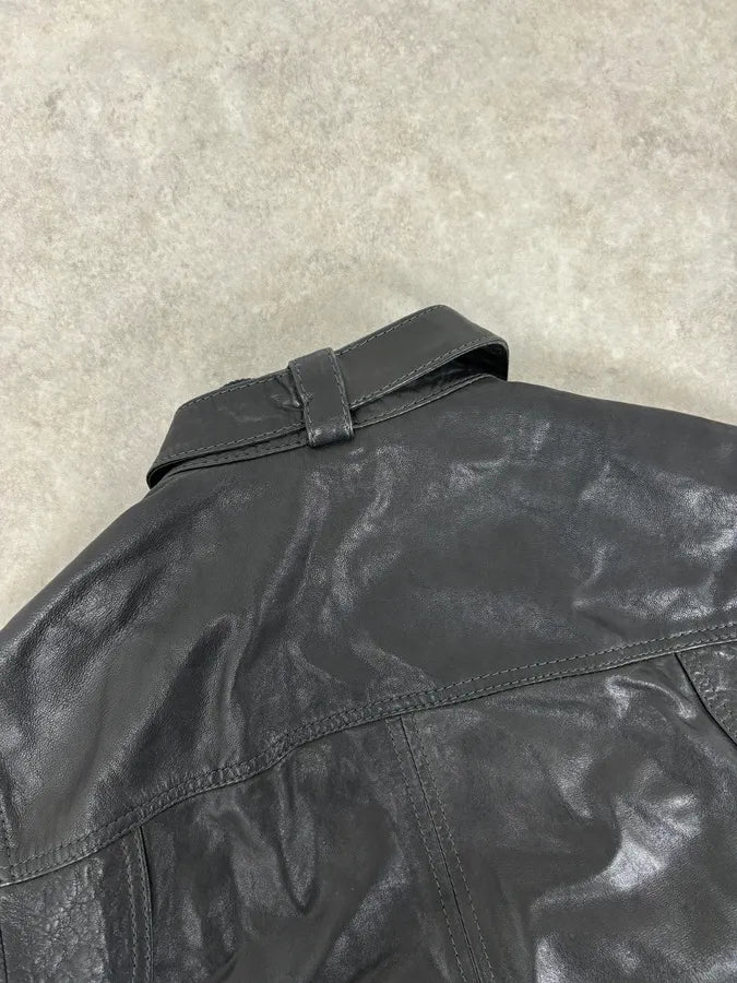 2010s Dolce & Gabbana Black Classy Leather Jacket UecsGhs 5