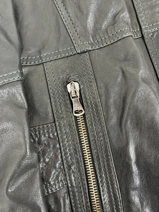 2010s Dolce & Gabbana Black Classy Leather Jacket UecsGhs 10
