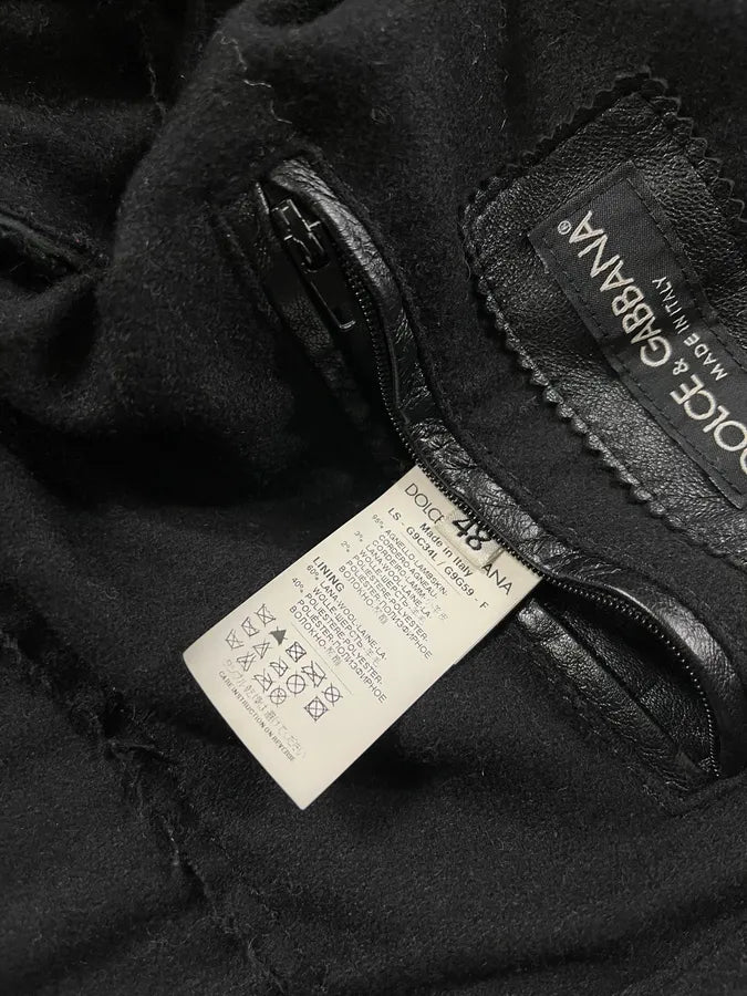 2010s Dolce & Gabbana Black Distressed Biker Leather Jacket BiJXvzk 10