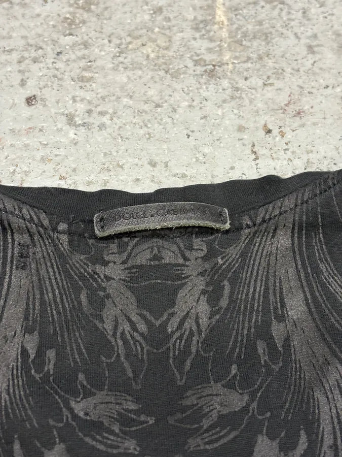 2010s Dolce & Gabbana Black Dynastic Royal T-Shirt ndlyeQR 7