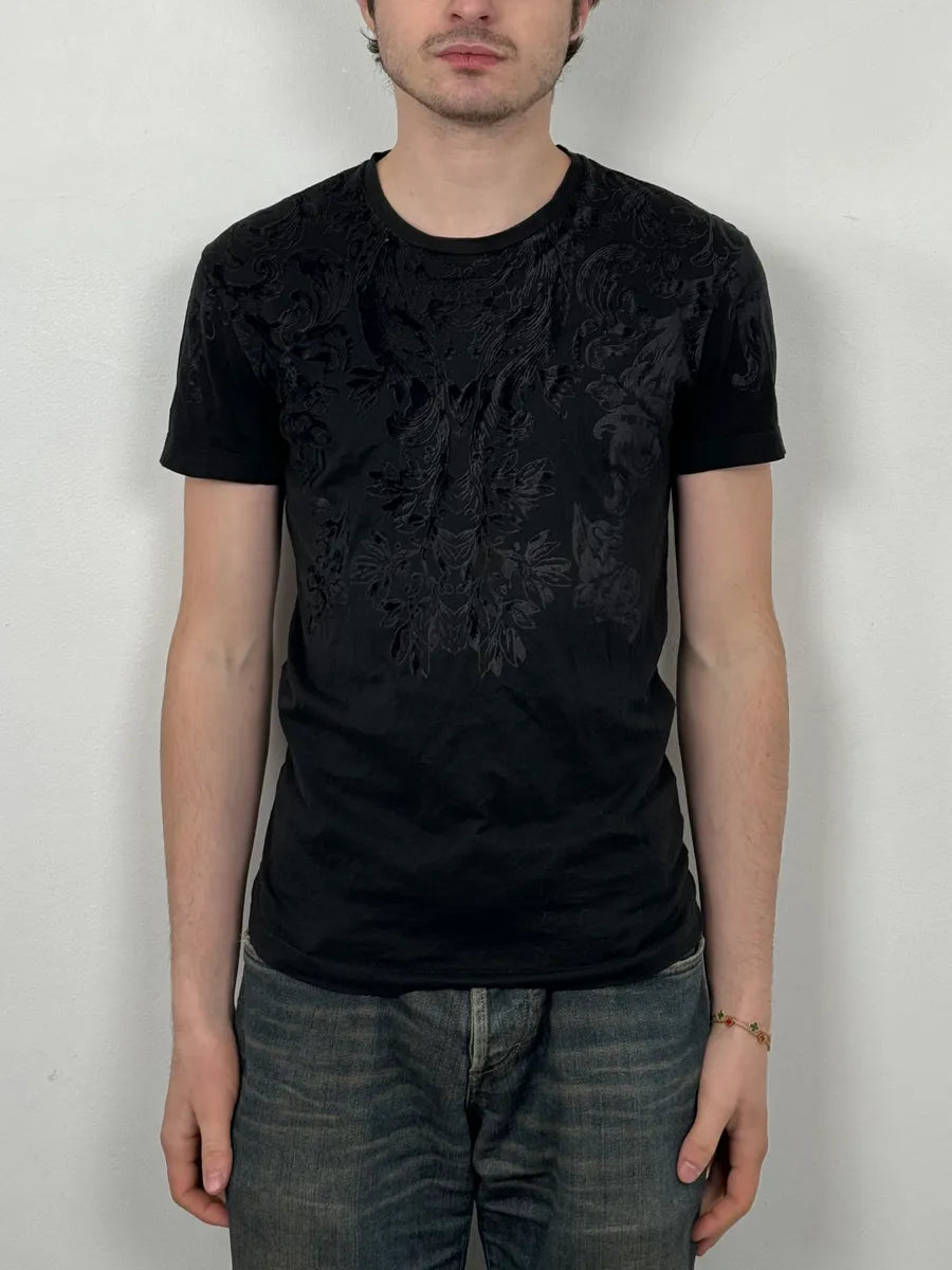 2010s Dolce & Gabbana Black Embroidered T-Shirt kUIUxbb 1