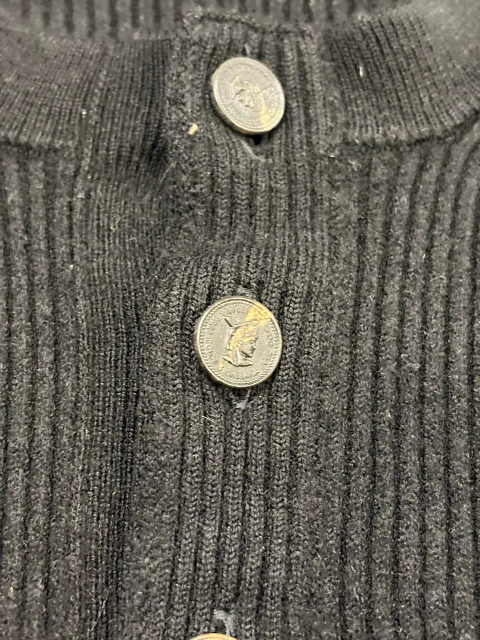 2010s Dolce & Gabbana Black Henley Sweater rNJsMTy 7