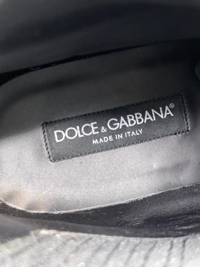 AW2013 Dolce & Gabbana Black Leather Baroque Embroidered Boots uiOWena 9