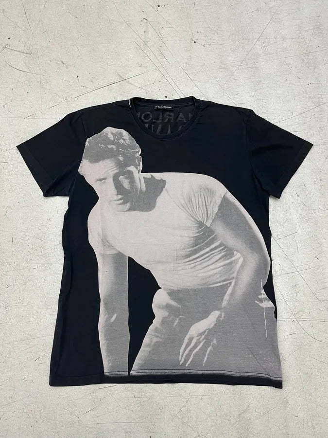 2010s Dolce & Gabbana Black Marlon Brando Graphic T-Shirt qvgwvqJ 0