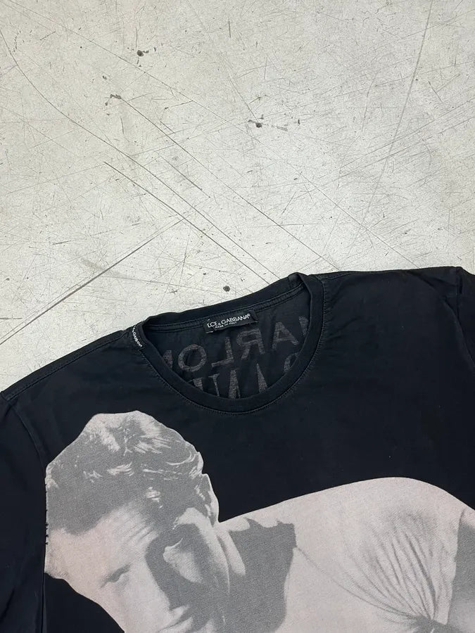 2010s Dolce & Gabbana Black Marlon Brando Graphic T-Shirt qvgwvqJ 6