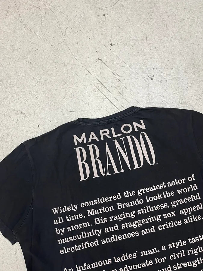 2010s Dolce & Gabbana Black Marlon Brando Graphic T-Shirt qvgwvqJ 5