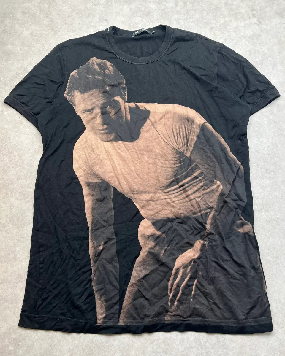 2010s Dolce & Gabbana Black Marlon Brando T-Shirt SwrqrVW 0