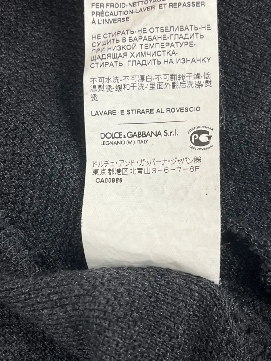 2010s Dolce & Gabbana Black Minimalist Cardigan Sweater UWVRjhd 9