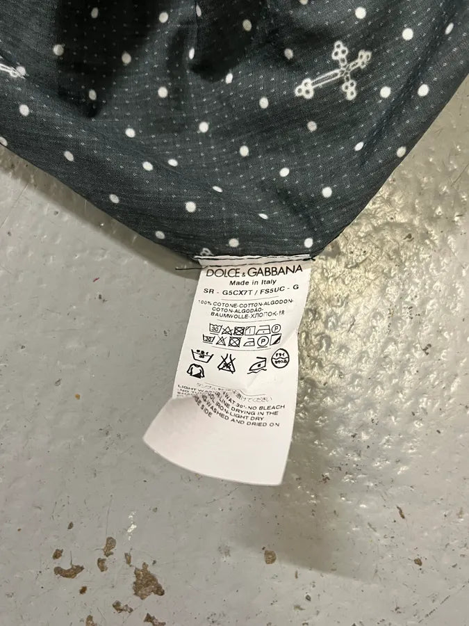 2010s Dolce & Gabbana Black Polka Dot Cross Print Shirt AokjgFO 9
