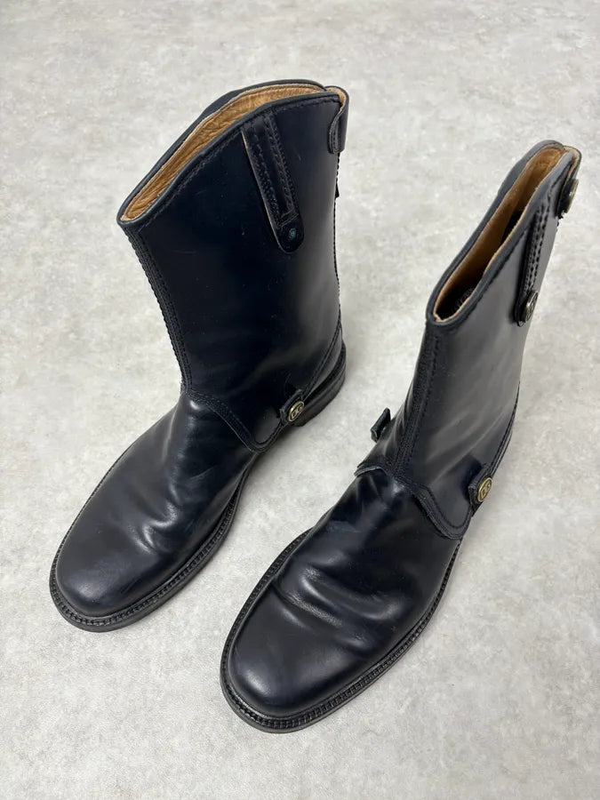 2010s Dolce & Gabbana Black Premium Leather Boots fTFmBRA 2