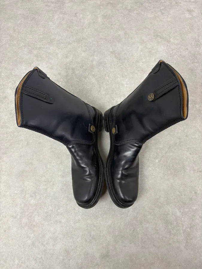 2010s Dolce & Gabbana Black Premium Leather Boots fTFmBRA 4