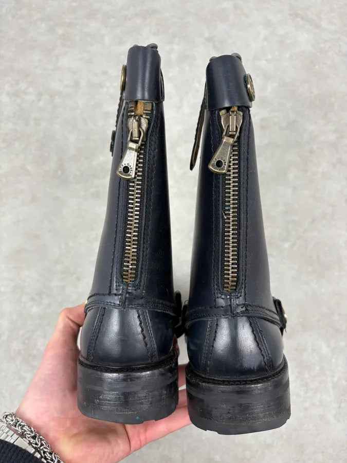 2010s Dolce & Gabbana Black Premium Leather Boots fTFmBRA 5