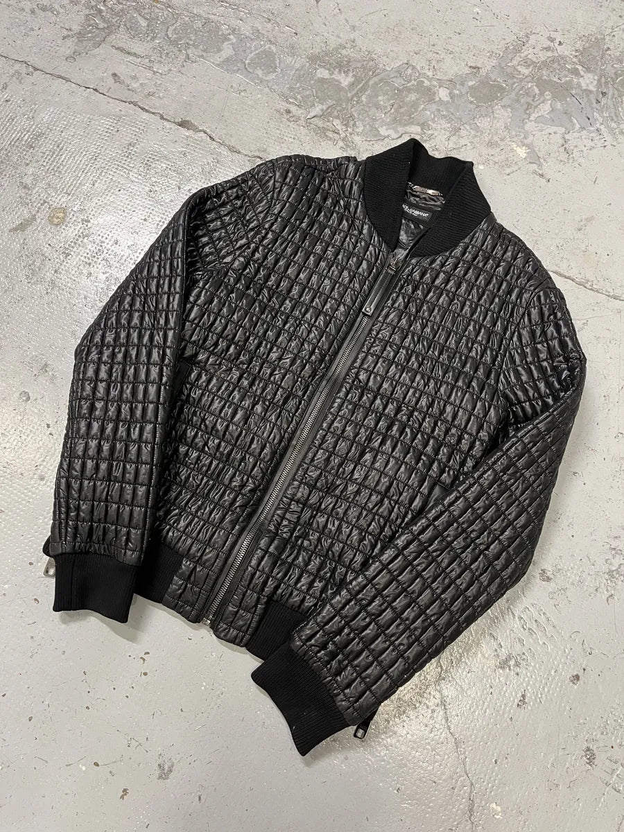 2010s Dolce & Gabbana Black Quilted Light Jacket dBTPZvk 4