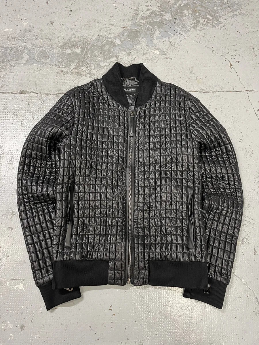 2010s Dolce & Gabbana Black Quilted Light Jacket dBTPZvk 5
