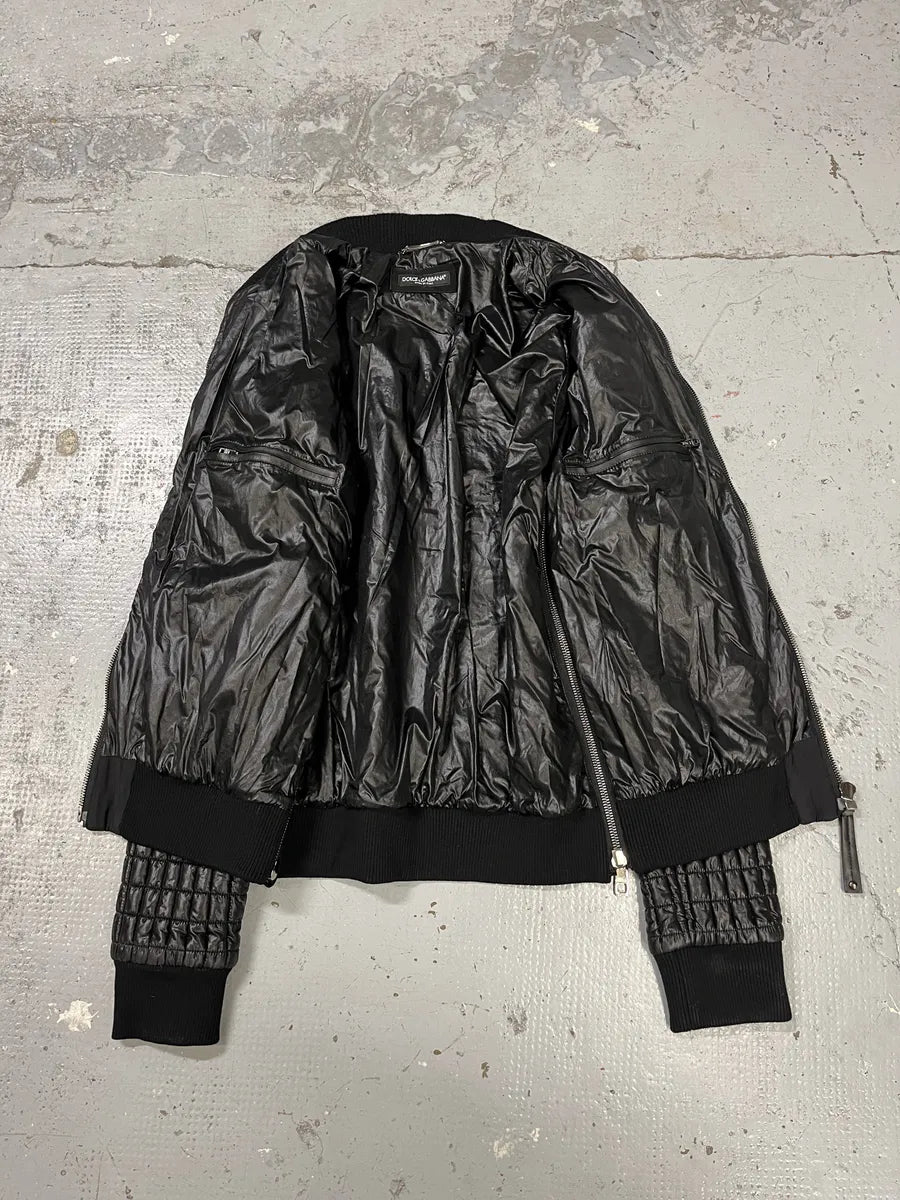 2010s Dolce & Gabbana Black Quilted Light Jacket dBTPZvk 7