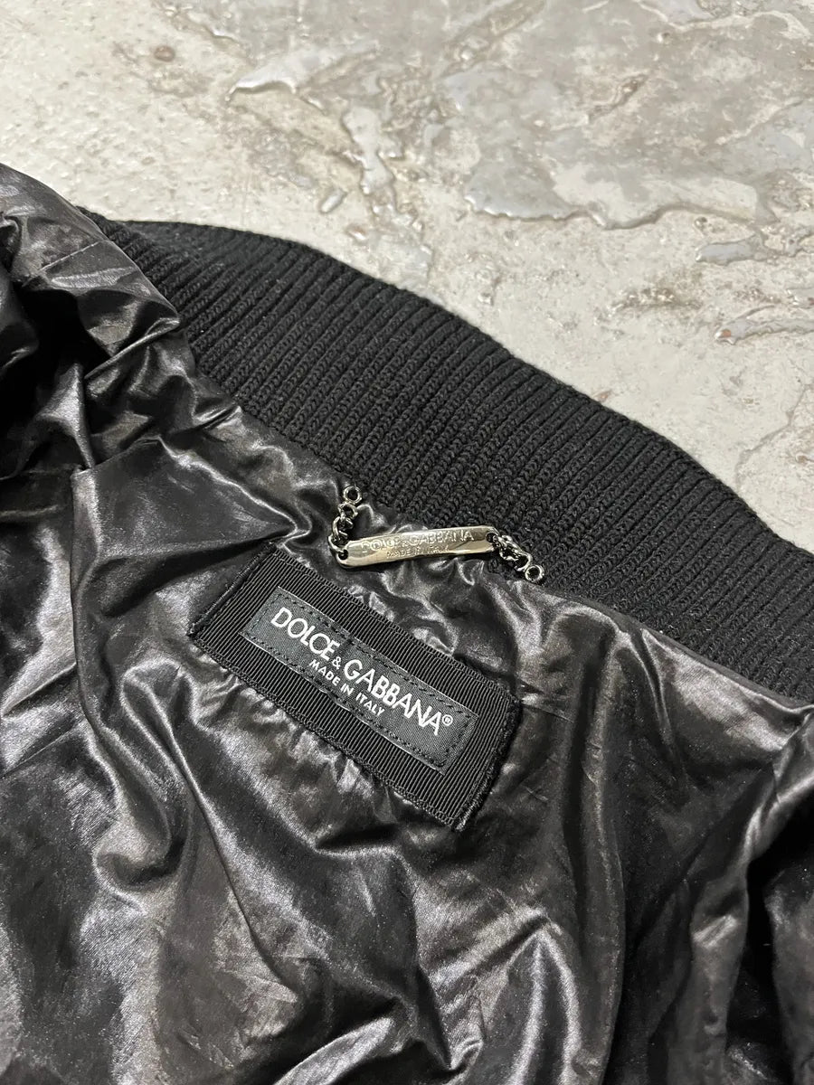 2010s Dolce & Gabbana Black Quilted Light Jacket dBTPZvk 9
