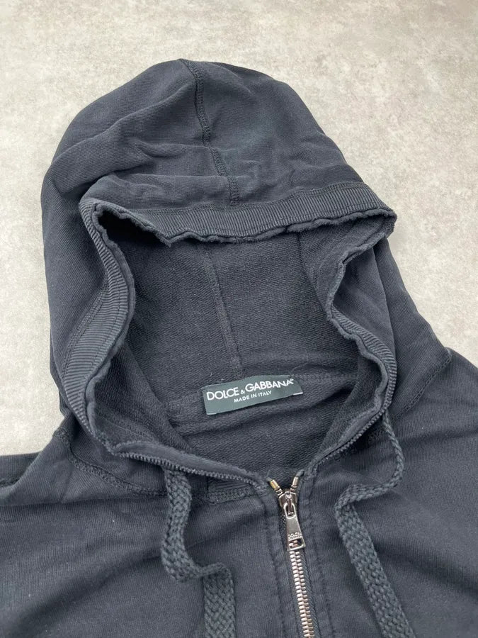 2010s Dolce & Gabbana Black Zip-up Hoodie ybKCvls 5