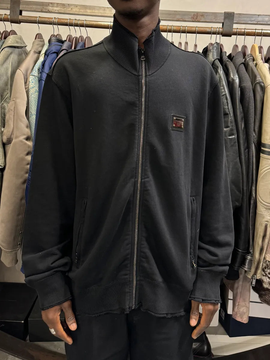 2010s Dolce & Gabbana Black Zip-up Sweater AQsVFuV 1