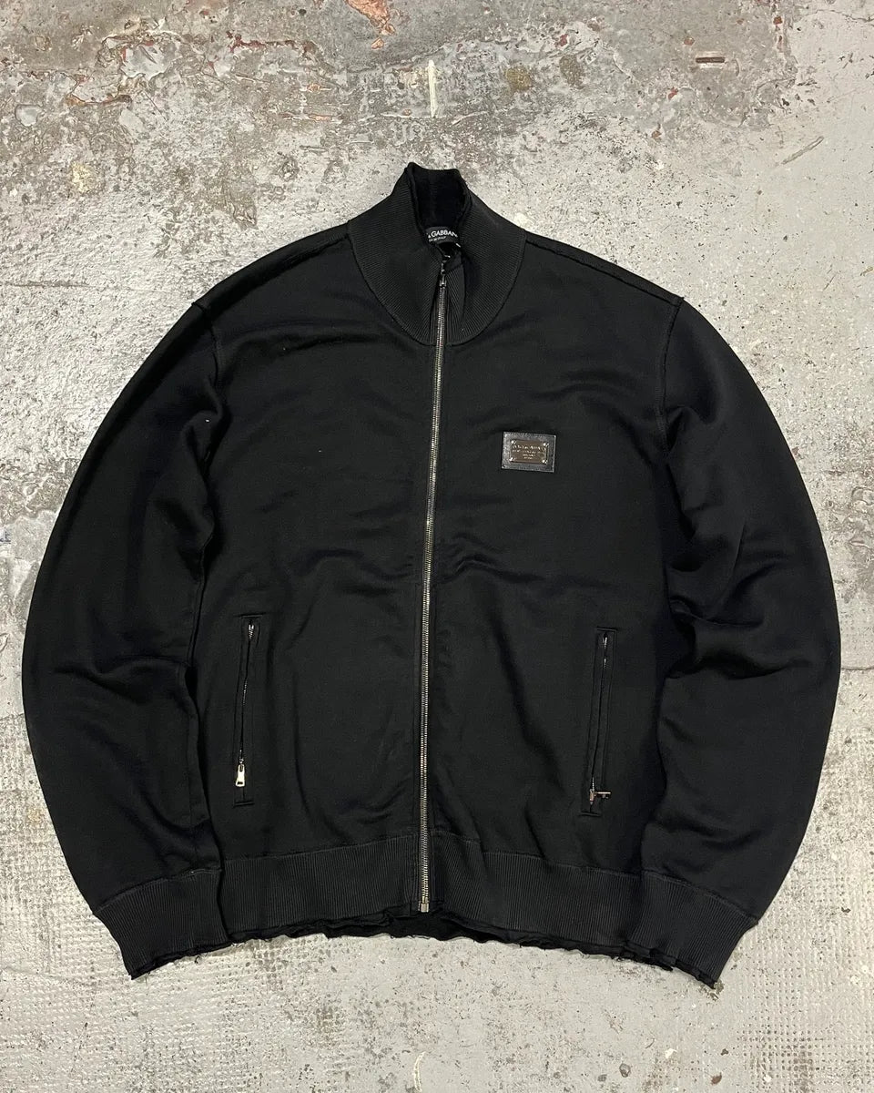 2010s Dolce & Gabbana Black Zip-up Sweater AQsVFuV 0