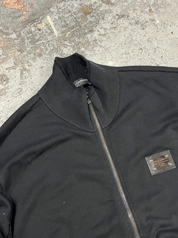 2010s Dolce & Gabbana Black Zip-up Sweater AQsVFuV 4