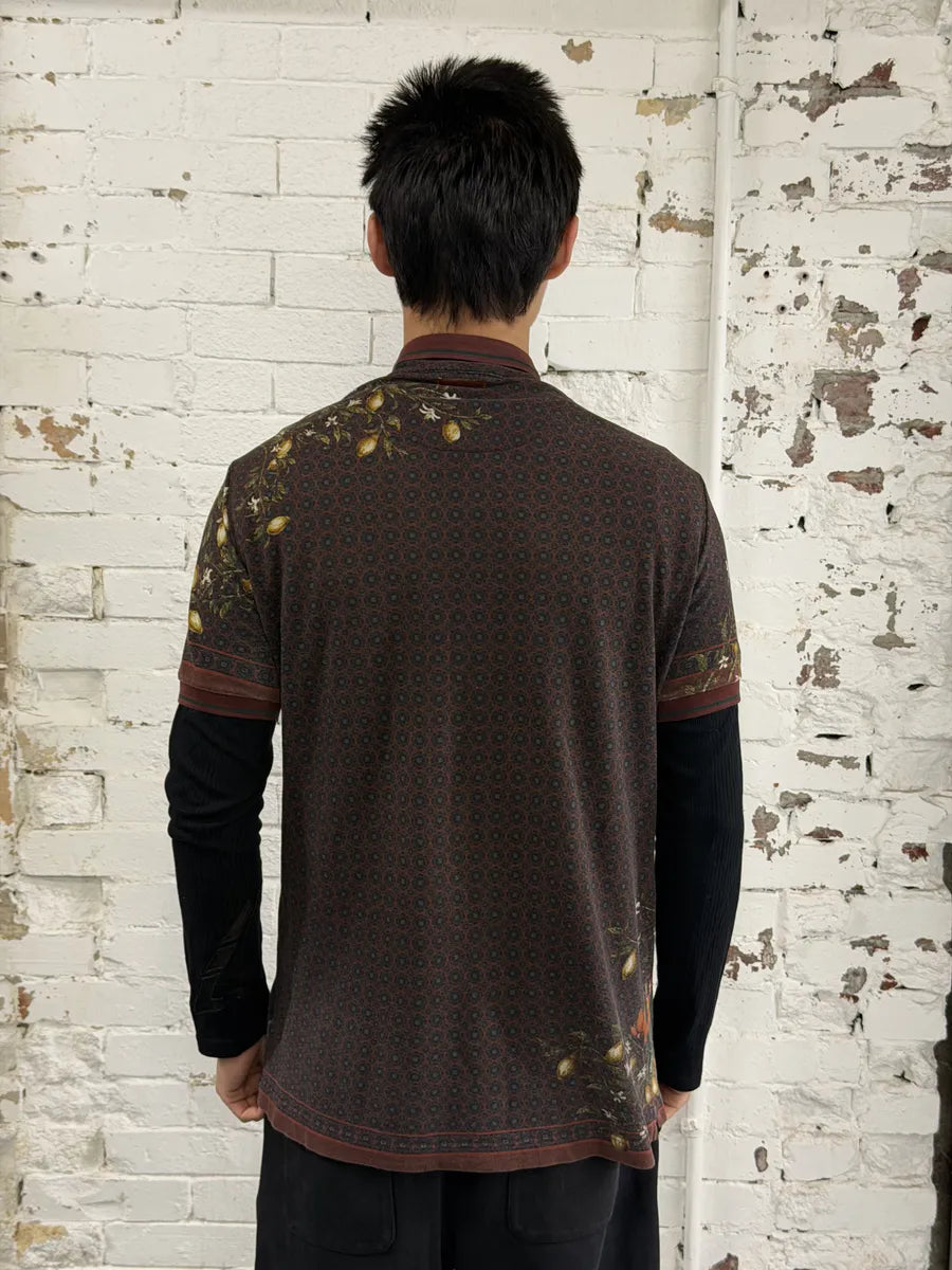 2010s Dolce & Gabbana Bordeaux Contemporary Polo Shirt UKujmAn 2