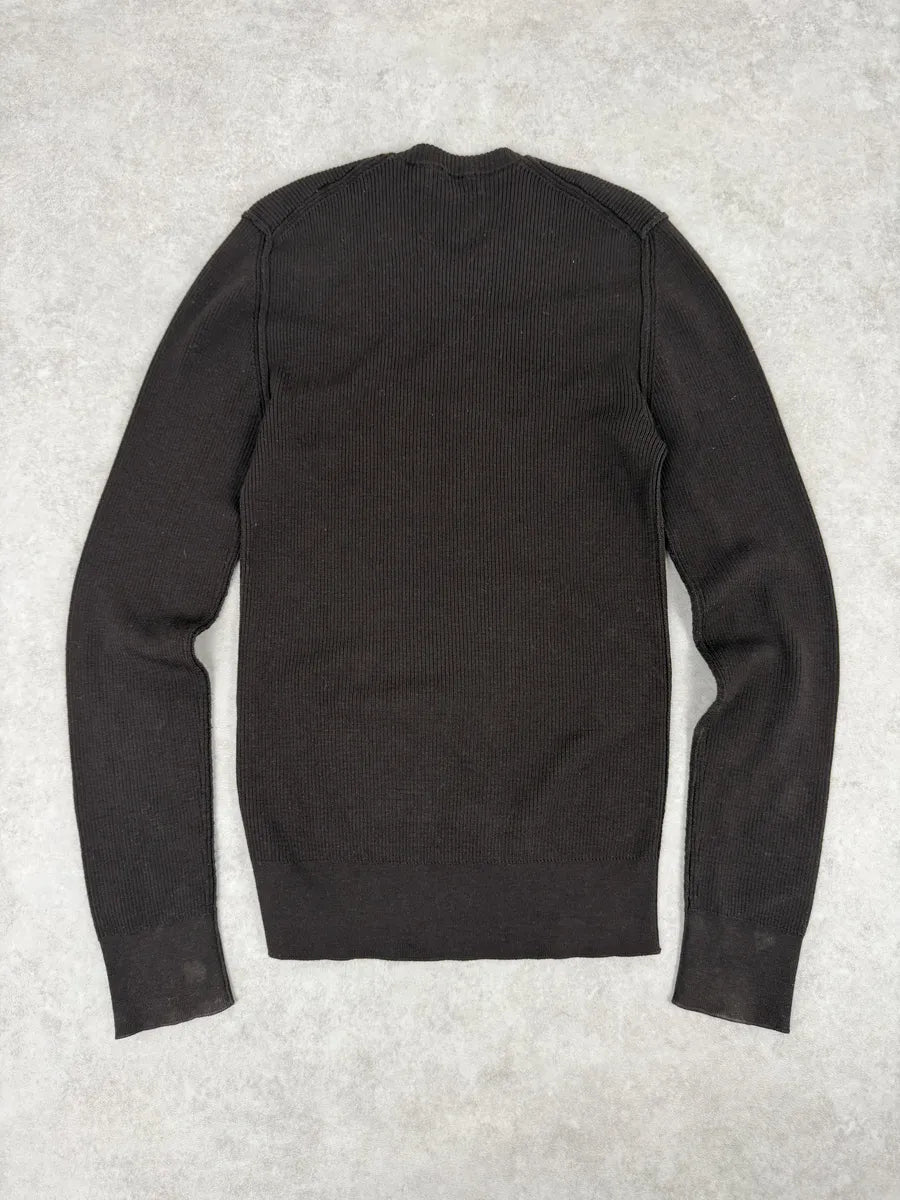 2010s Dolce & Gabbana Brown Cozy Henley Sweater bdKLNEy 4