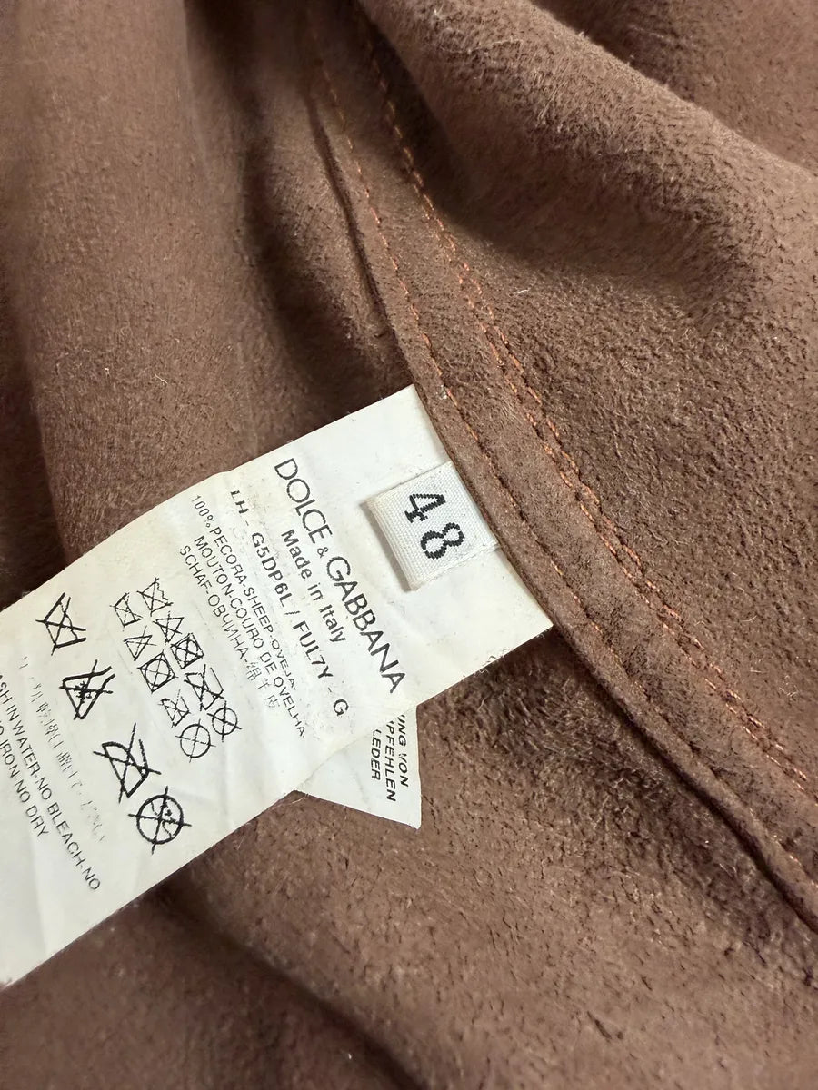 2010s Dolce & Gabbana Brown Leather Western Shirt HLNJlqM 6