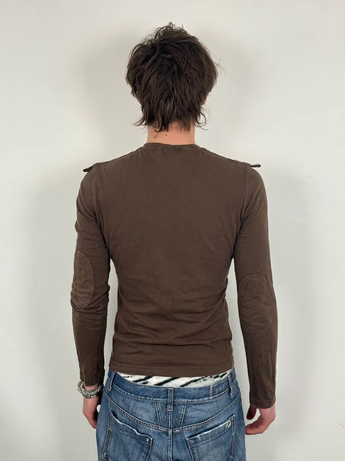 SS2003 Dolce & Gabbana Brown Combat Utility Longsleeve ywoUVlb 2