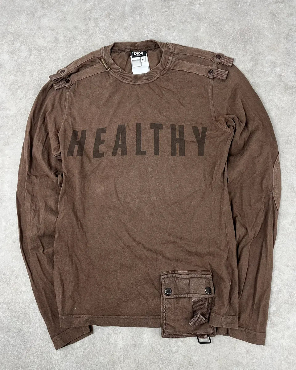 SS2003 Dolce & Gabbana Brown Combat Utility Longsleeve ywoUVlb 0