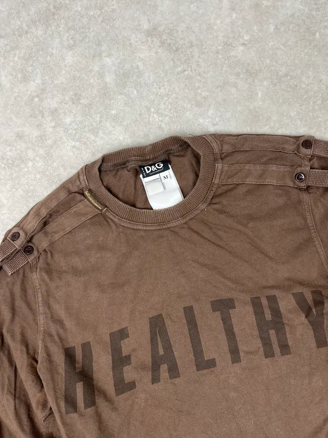 SS2003 Dolce & Gabbana Brown Combat Utility Longsleeve ywoUVlb 3