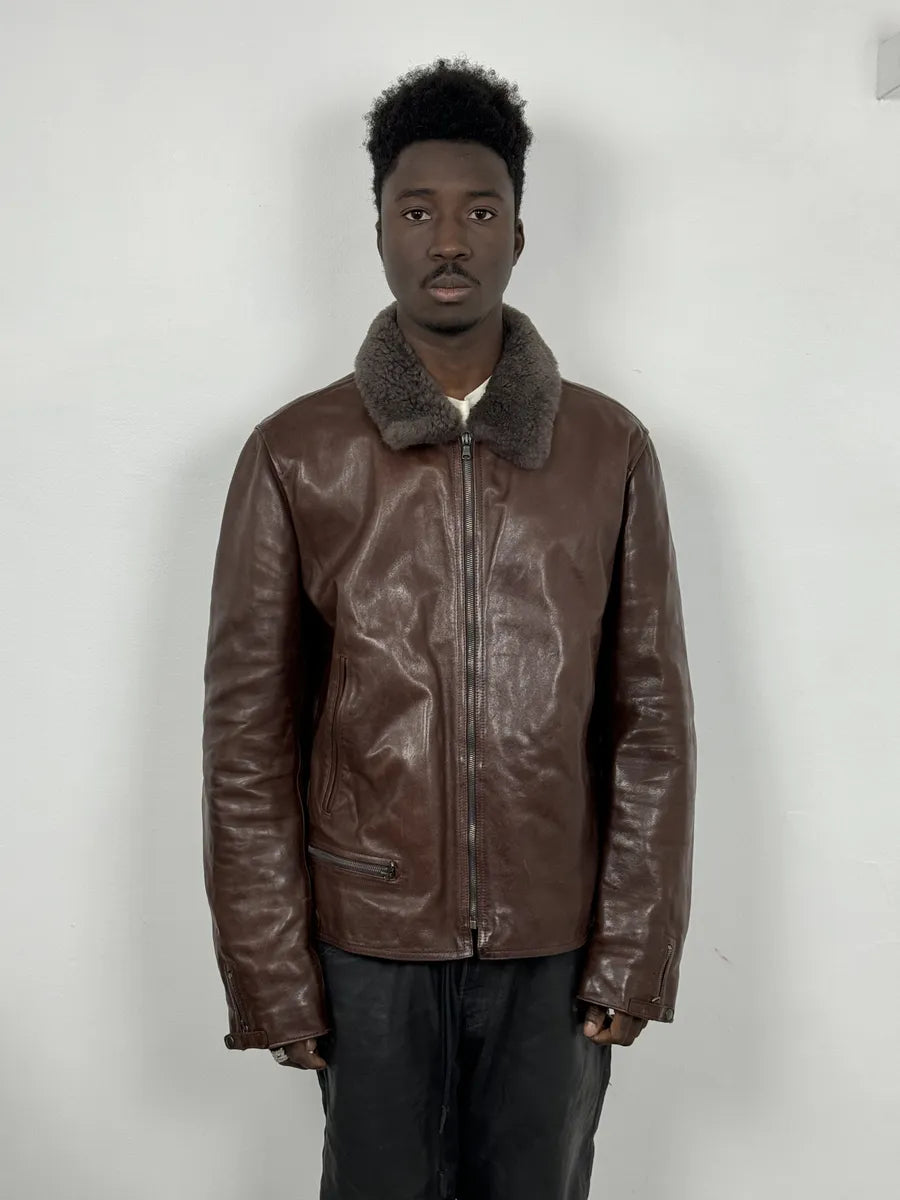 2010s Dolce & Gabbana Brown Premium Leather Jacket PwFcccX 2
