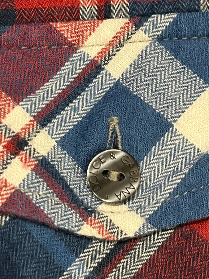 2010s Dolce & Gabbana Checkered Grey Shirt ewrFaIC 8