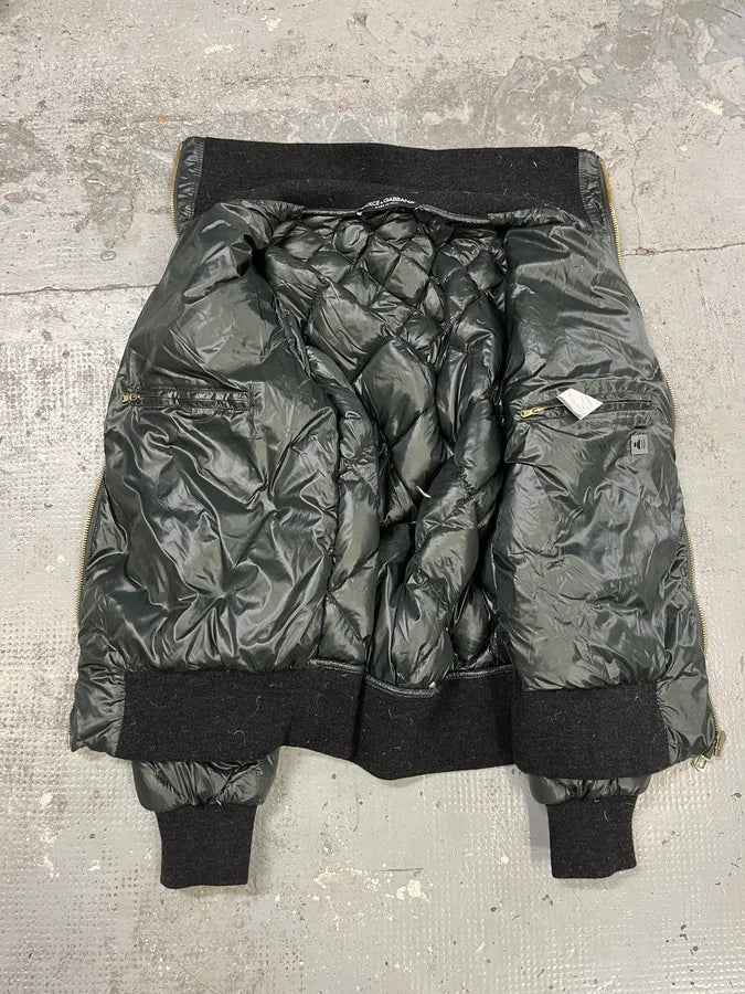 2010s Dolce & Gabbana Dark Green Extra Puffer Jacket ksQbDuP 7
